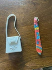 Vintage Ken Doll RED, WHITE & WILD Tie Sears 1970 & Starburst Barbie Purse