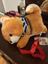 Limited Edition RARE Amuse Collection Shiba Inu Plush Backpack 34 cm