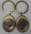 Buffalo Nickel Keychain Lot of 2 Unc