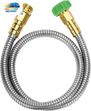 3 Feet Heavy Duty Stainless Steel Short Garden Hose Metal Water Hose Non Kink