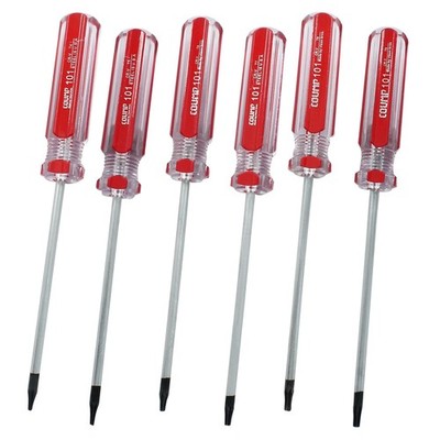 6 Pc Security Torx Screwdriver Set with Magnetic Tip, T4 T5 T6 T7 T8 T9 CrV S...