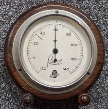 Vintage : Rototherm : BI Callenders : Oak Desk Thermometer 
