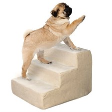 PetMaker Lightweight Foam Pet Stairs for Small Dogs 12 Inches High