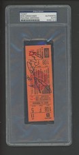 Ron Greschner Signed NY Rangers 1981 Qtr Final Playoffs Full Ticket PSA/DNA Auto
