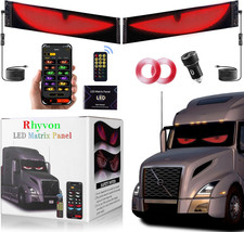 2PCS Devil Eyes LED Car Lights with Remote  App Control for SUVs  Trucks
