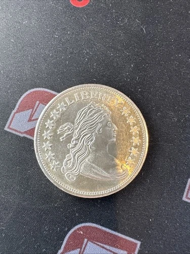 Liberty Draped Bust Design 1 Troy Oz .999 Fine Silver Bullion Round Ounce (C)