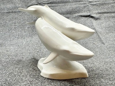 VINTAGE ROYAL DOULTON IMAGES OF NATURE FIRST BORN DOLPHIN WHALE FIGUR 1996 HN