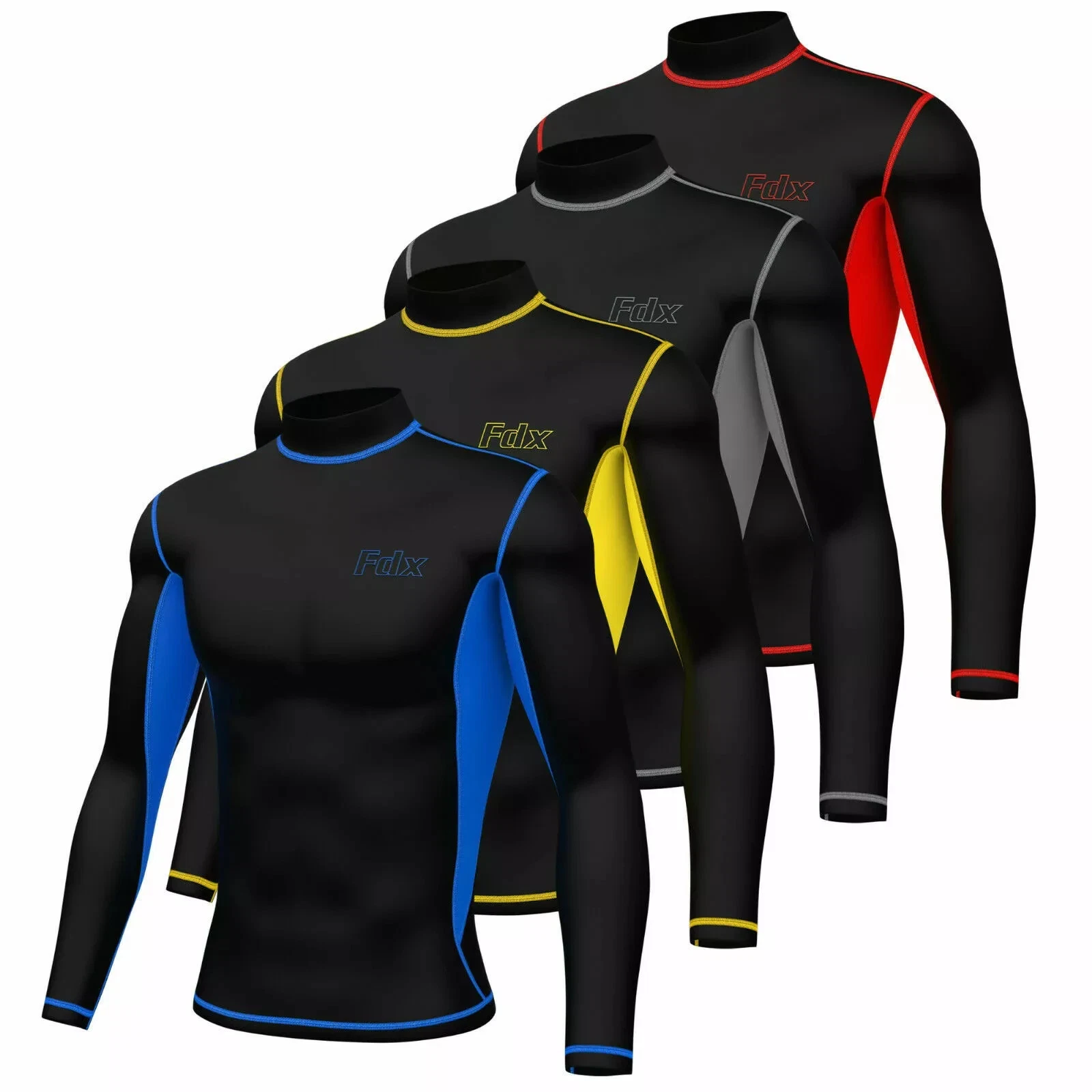 Men's Super Thermal Compression Armour Base Layer Long sleeve Cold Wear Top