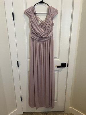 suede bridesmaid dresses Liam Faux Suede Maxi Dress / Dark Chocolate | MESHKI main image 0