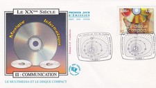 FRANCE 2001 FDC LE SIECLE AU FIL DU TIMBRE YT 3376