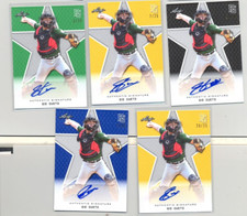 2020 Leaf Perfect Game Auto Five card lot Gio Cueto