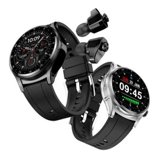 Smart Watch With Bluetooth Earphones Touch Screen Waterproof Sport Wristwatches