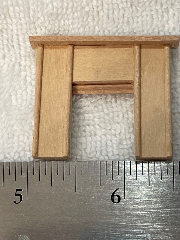 Wood Miniature Fireplace VIntage New for miniature dollhouse FP5
