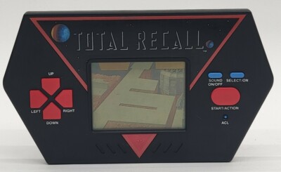 TOTAL RECALL AKKLAIM HANDHELD GAME WATCH COMPUTER VINTAGE 1989 TESTED WORKING