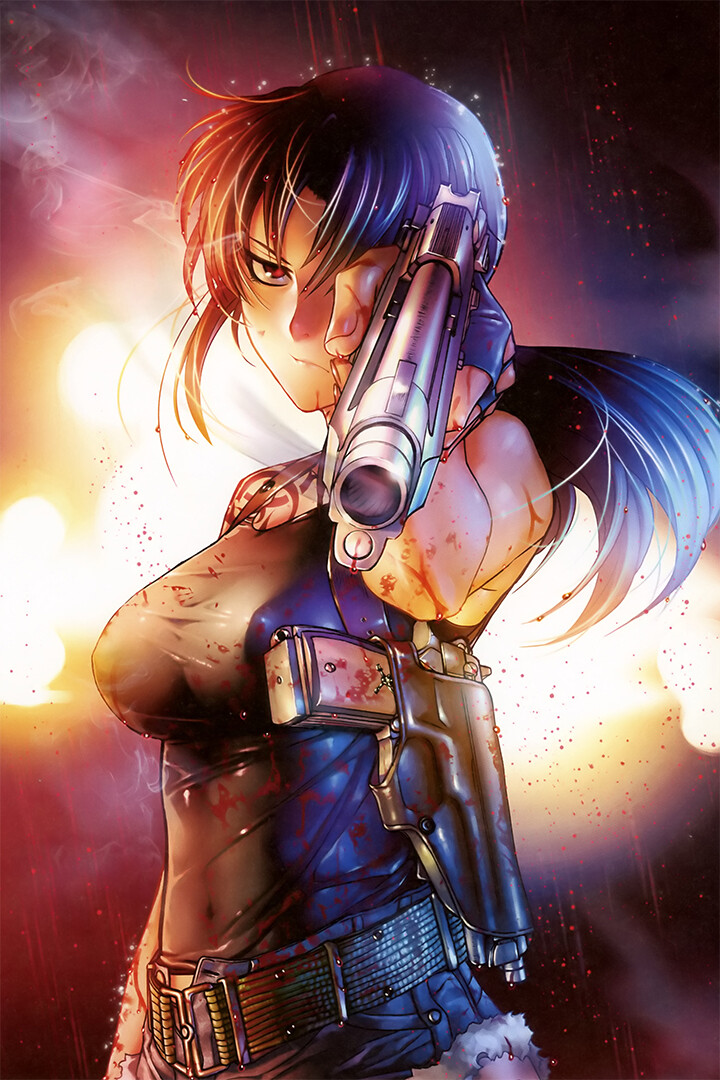 Black Lagoon Anime Silk Print Hot New Painting Wall Home Decor