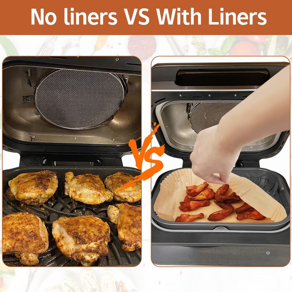 Ninja Air Fryer Disposable Paper Liners for Easy Cleanup and Accessory Use