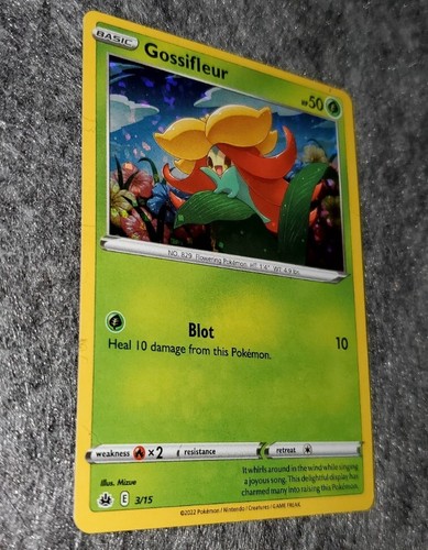 McDonald’s Happy Meal Toys Pokemon 2022 Match Battle Gossifleur Holo Card - Picture 2 of 3
