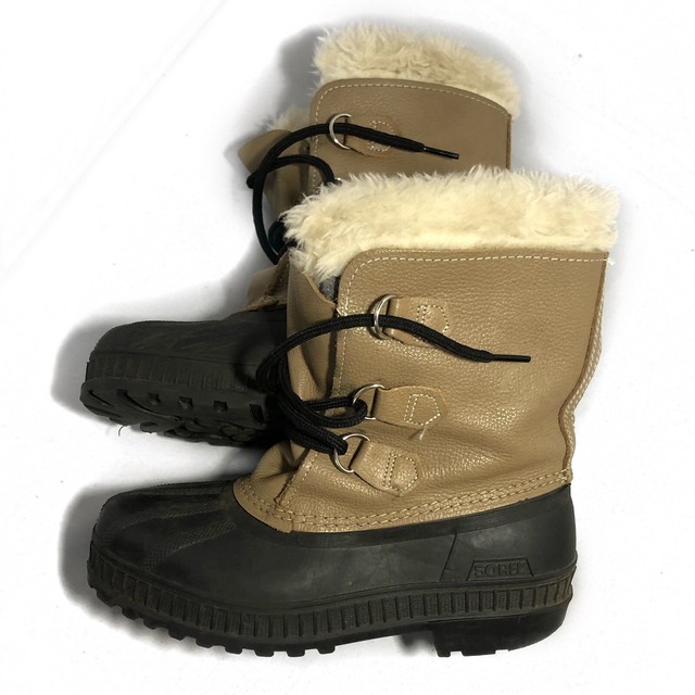 SOREL CARIBOU Felt Pack Insulated Waterproof Rubber Winter Boots Womenâs Size 6 | eBay