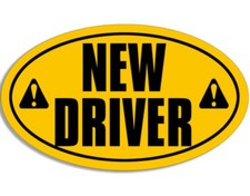 5" OVAL NEW DRIVER DRIVE SAFE HELMET CAR BUMPER DECAL STICKER MADE IN USA