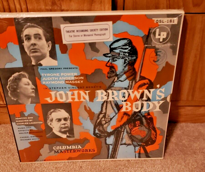 JOHN BROWNS BODY NARRATIVE OF CIVIL WAR LP RECORD COLUMBIA MASTERWORKS SEALED