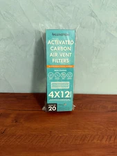 Luxoton Activated Carbon Air Vent Filters for Home Pack of 20 4"x12" Floor Vent