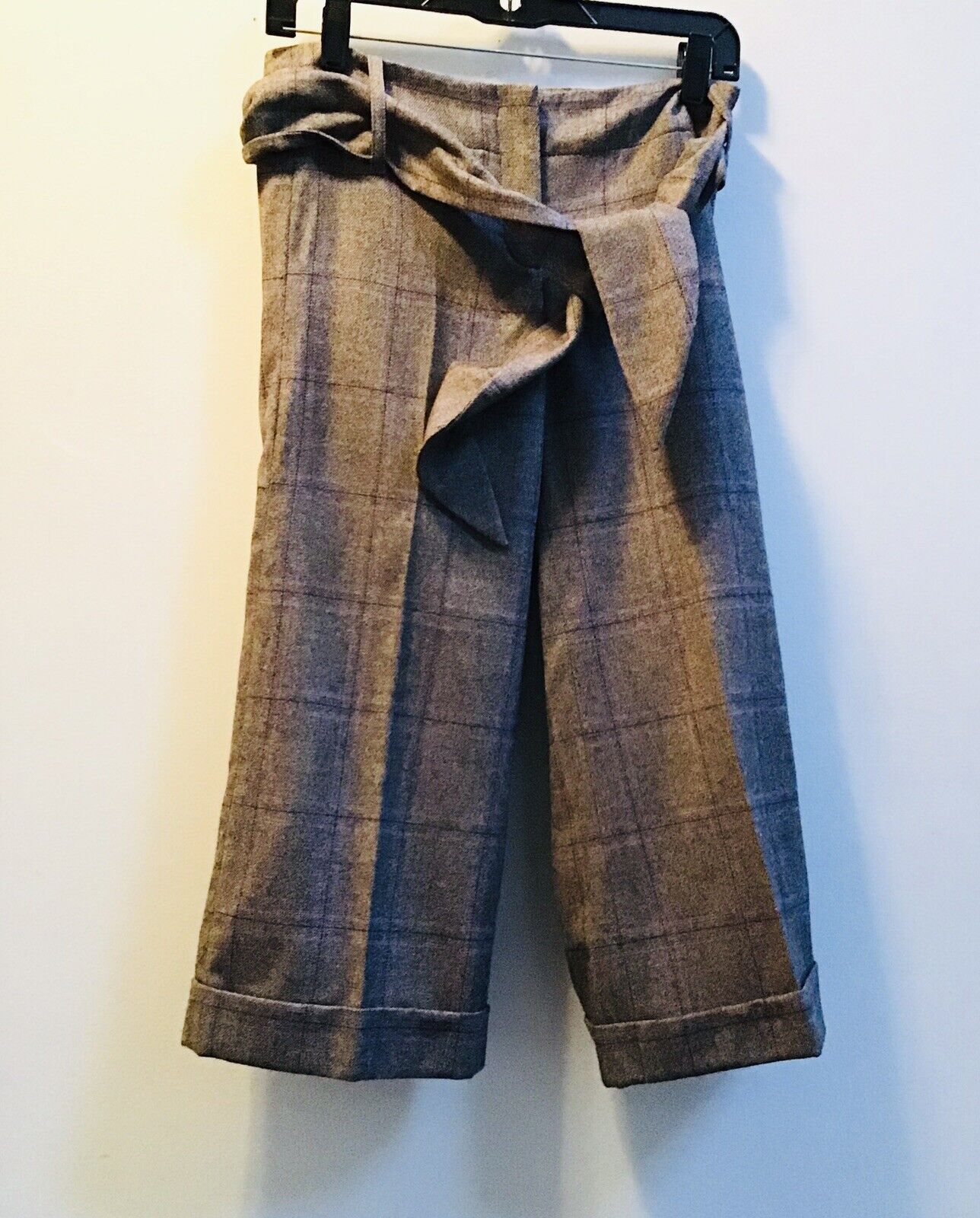 French Connection Wool Pants Sz 4 Lined Capri Cro… - image 3