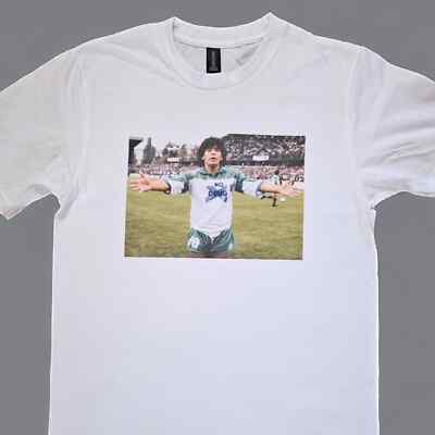 Diego Maradona No Drug Vintage print White T-shirt sizes available S-5XL(Person