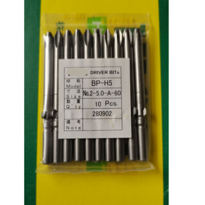 10 Pcs For HIOS DRIVER BITS BP-H5-2-5.0-A-60 Electrical Batch Head Dismantling
