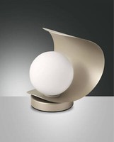 Fabas Luce Led Tischleuchte Adria 180X140Mm 6W Warmweiß Gold Dimmbar