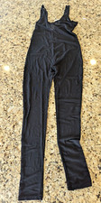 Bozzolo Womens Sleeveless Sheer Bodysuit with Full Length Pants Black size M