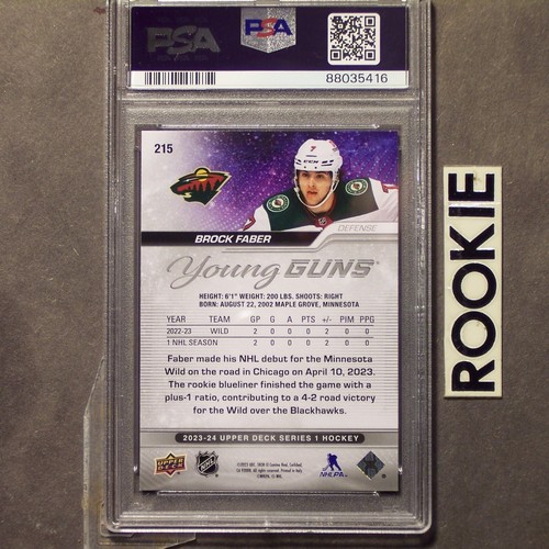 FILIP GUSTAVSSON 2021/22 UD YOUNG GUNS CGC Graded '10' GEM MINT ROOKIE #225 RC - Picture 16 of 23