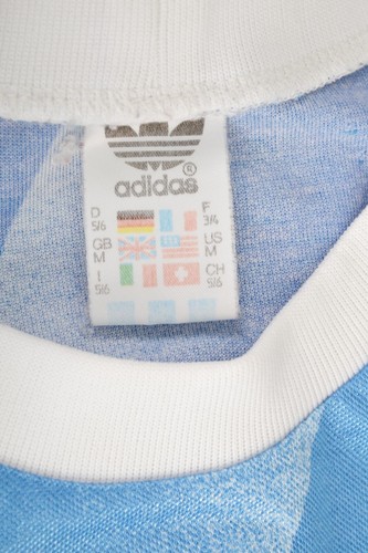 VINTAGE ADIDAS 1986/1988 BLAU FUSSBALL JACKE TRIKOT GR. M #7 - Bild 9 von 10