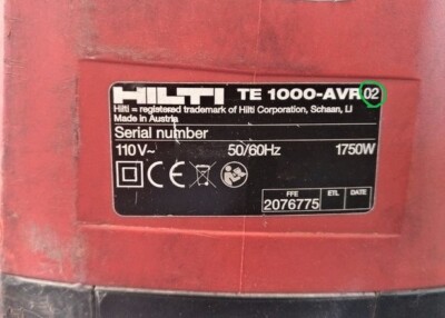 Original Conrod Piston HILTI TE1000 AVR (02) HIDRIVE Second Gen 