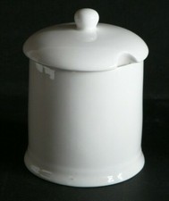 Large marmalade/jam jar pot, white bone china preserve jar 