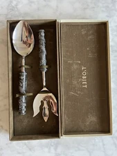 L’Objet Antique Silver Dragon Serving Set  — Rare, Discontinued Luxury Tableware