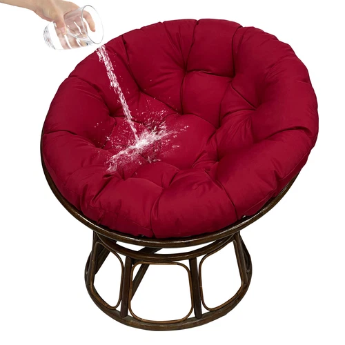 Papasan Chair Cushion Waterproof Oxford Cloth Circle Stuffed Egg Chair Cushions - Picture 78 of 111