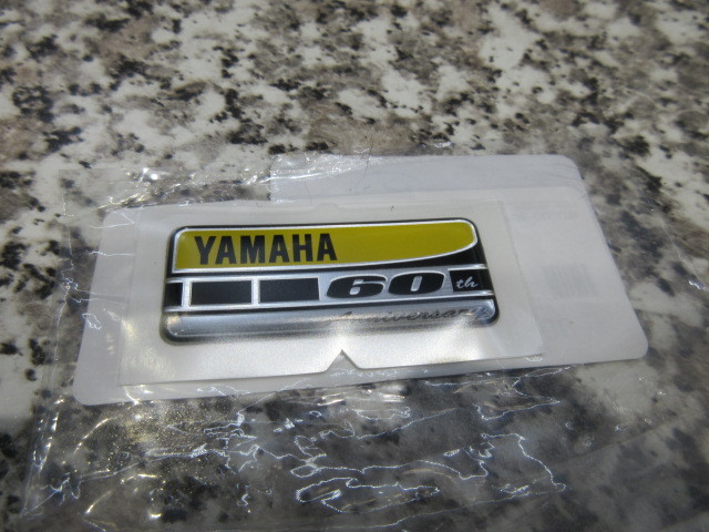 OEM Yamaha 60th Anniversary Domed Decal Emblem Sticker – B11-2416B-00-00 / B11-2416B-01-00, Japan Made 2016