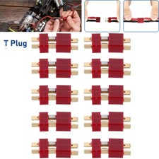 20Pcs T Plug Male Female Connectors Deans Style For RC LiPo Battery Car Plane