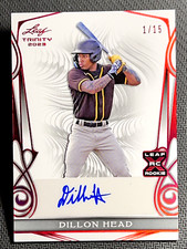 2023 Leaf Trinity ROOKIE AUTO Dillon Head 1/15