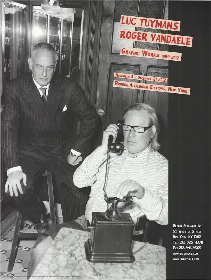 ALEX SALLNAS Luc Tuymans Graphic Works 43" x 33" Offset Lithograph 2012 Photogra - Image 2 of 4