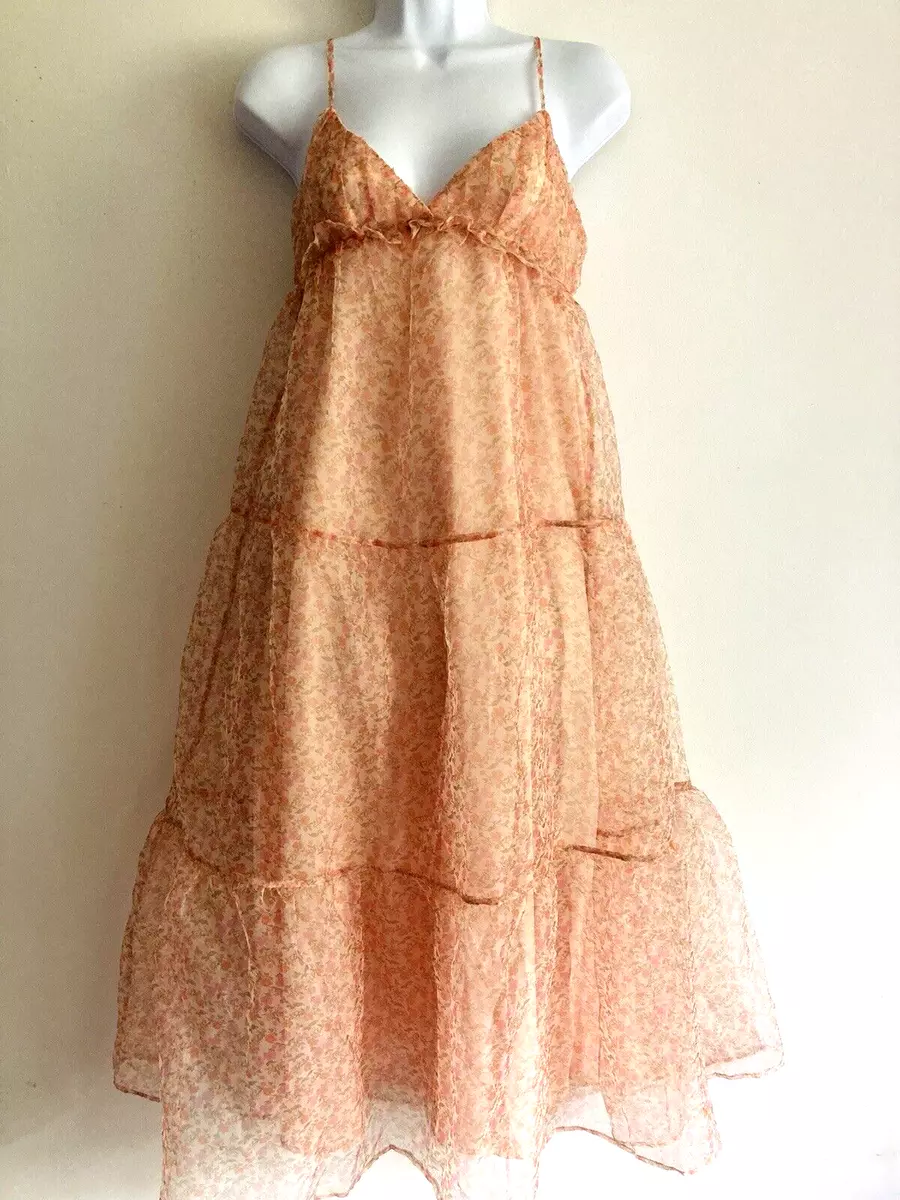 Robe midi florale Zara Organza neuve avec etiquette taille XS