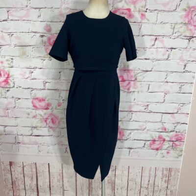 formal bodycon dresses midi Windsor Sleek Style High Slit Bodycon Midi Dress in Green | Size: XS
