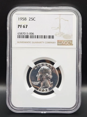 1958 Proof Washington Quarter-NGC PF 67