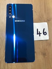 Samsung Galaxy A7 (2018) SM-A750FN Vetro Posteriore Cover Batteria Posteriore + Colla Blu (A)
