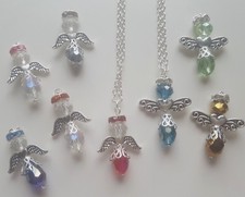 Guardian Angel Necklace∞Handmade∞Loved One∞20" Chain∞8 Colours∞Gift Wrapped