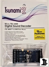 SoundTraxx ~ New 2025 ~ Tsunami 2 TSU-4400 DCC EMD Sound Decoder 4 Amp ~ 885017