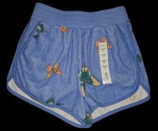 SO Blue Butterfly Print Boyfriend Shorts Junior's Size XS