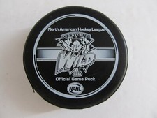Rare Wenatchee Wild WALT Mascot Official Hockey Game Puck