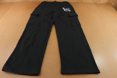 Self E Juniors Size XL Black NYC Detail High Rise Straight Leg Cargo Pants New