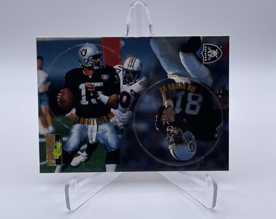 1995 Pro Line Pogs #C-20 Tim Brown / Jeff Hostetler Oakland Raiders